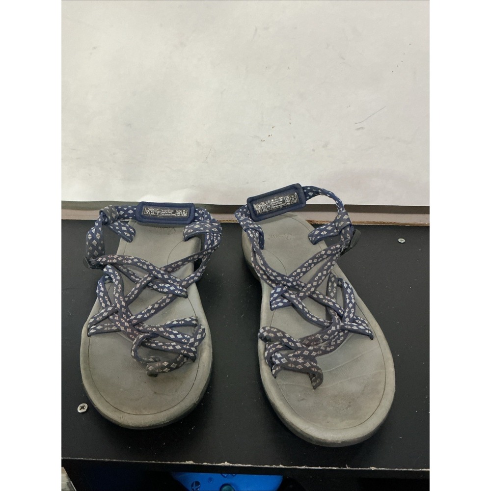 Viakix Acadia Womens Walking Hiking Sandal Blue Grey Size 9